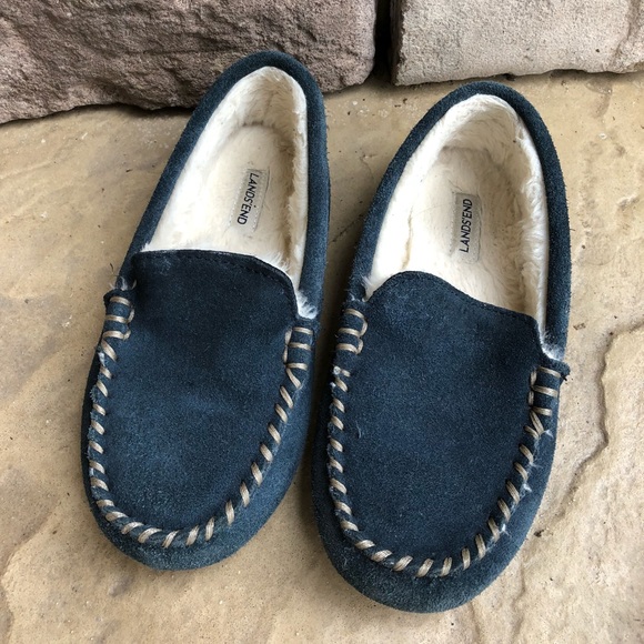 lands end boys slippers